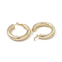Долговечные серьги-кольца из латуни с покрытием для женщин, без свинца и без кадмия, твист кольцо