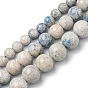 Brins naturels de perles de pierre / goutte de pluie, ronde