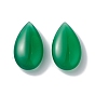 Натуральный зеленый оникс шарики агата, нет отверстий / незавершенного, окрашенная и подогревом, слеза