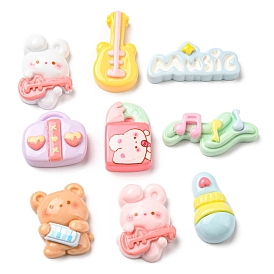 Musical Theme Opaque Resin Cabochons