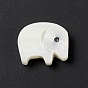 Natural White Shell Beads, Elephant