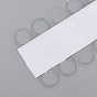 Transparent PVC Self Adhesive Hang Tabs, with Euro Slot Hole Foldable, for Store Retail Display Tabs