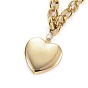 304 définit bijoux en acier inoxydable, colliers à pendentif et bracelets à breloques et boucles d'oreilles, cœur