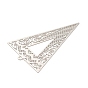 Crémaillère en laiton placage pendentifs en filigrane, plaqué longue durée, charmes de triangle