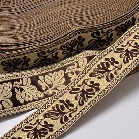 Polyester Ribbons, Leaf Pattern, Jacquard Ribbon
