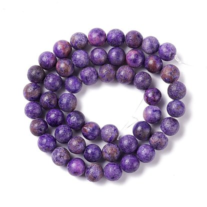Natural Calcite Beads  Strands, Round