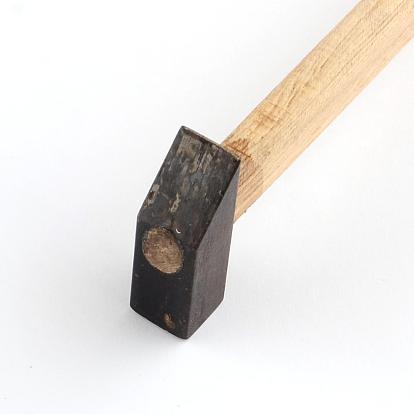 Martillos de hierro, mazos, con mango de madera, 23x4.5x1.6 cm