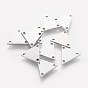 201 enlaces de componentes de lámparas de acero inoxidable, triángulo
