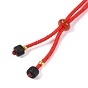 Braided Nylon Cord Necklace Making, with Plastic Beads