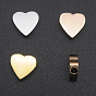 201 encantos de acero inoxidable, para hacer collares sencillos, estampar etiqueta en blanco, Corte con laser, corazón