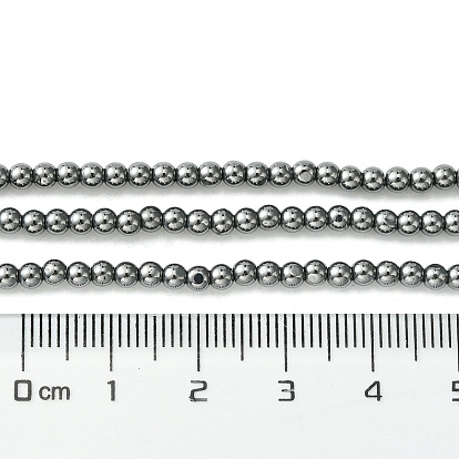 Brins de perles en pierre térahertz naturelle, ronde