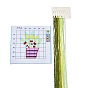 Kits de principiantes de punto de cruz diy con patrón de flores, kit de punto de cruz estampado, incluyendo tela estampada 11ct, hilo y agujas para bordar, instrucciones