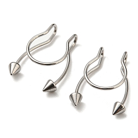 304 Stainless Steel Body Jewelry, Nose Studs, Clip on Nose Rings, Arrow