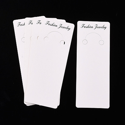 Бумажные карты дисплея брелка, прямоугольник со словом бижутерия
