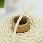100M Round Cotton Braided Cord, for DIY Handmade Tassel Embroidery Craft