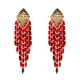 Chic Alloy Tassel Earrings with Unique Personality and High-end Quality - Item 50959