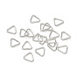 201 anillo de unión triangular de acero inoxidable, cierres de hebilla, conector de enlace rápido, apto para cuentas perforadas superiores, cincha, bolsas de flejes