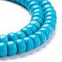 Synthetic Turquoise Beads, Dyed, Rondelle