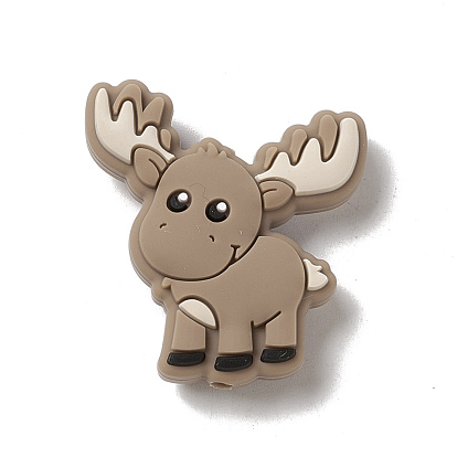 Silicone Focal Beads, Deer