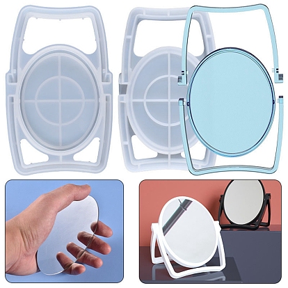 Moules de miroir en silicone bricolage, moules de résine, pour la résine UV, fabrication artisanale de résine époxy