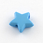 Star Opaque Acrylic Beads, 14x14x5mm, Hole: 2mm, about 1080pcs/500g