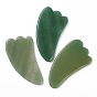 Planches de gua sha d'aventurine vert naturel, pour le massage grattant et les outils faciaux gua sha, pétaloïde