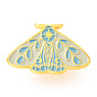 Broches de esmalte de aleación, pin de esmalte, con garras de mariposa, mariposa, dorado