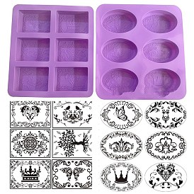 DIY Silicone Soap Molds, Resin Casting Molds, For UV Resin, Epoxy Resin Jewelry Making, Purple