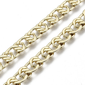 Brass Link Chains, Long-Lasting Plated, Unwelded