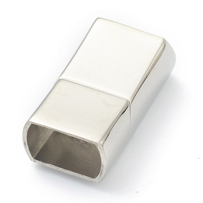 Ion Plating(IP) 316 Surgical Stainless Steel Bayonet Clasps, Rectangle