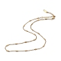 304 Stainless Steel Column Link Chain Necklace for Men Women