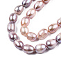 Rice Natural Cultured Freshwater Pearl Beads Strands