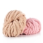 Polyester Wool Jumbo Chenille Yarn, Premium Soft Giant Bulky Chunky Arm Hand Finger Knitting Yarn, for Handmade Braided Knot Pillow Throw Blanket