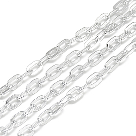 Aluminum Cable Chains, Unwelded, Flat Oval