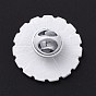 Eye With Tear Enamel Pin, Silver Alloy Flat Round Brooch for Backpack Clothes