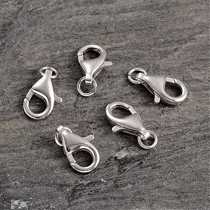 Platinum Plated Sterling Silver Lobster Claw Clasps