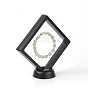 Acrylic Frame Stands, with Transparent Membrane, 3D Floating Frame Display Holder, Coin Display Box, Rhombus, 15x15x5.5cm