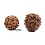 Perles de rudraksha naturelles non teintes, ronde