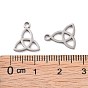 304 Stainless Steel Charms, Trinity Knot/Triquetra, Irish