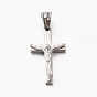 Easter Theme Men's 201 Stainless Steel Crucifix Cross Pendants, For Easter, 26x15x5mm, Hole: 5x6mm