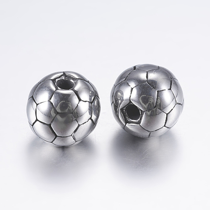 316 perles chirurgicales en acier inoxydable, ballon de football / soccer