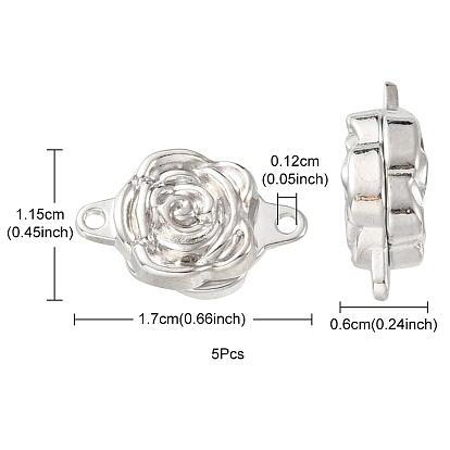 Alloy Magnetic Clasps, Flower