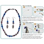 SUNNYCLUE DIY Necklaces Making, with Handmade Glass Pearl and Zinc Alloy Lobster Claw Clasps, Alloy Filigree Beads, Glass Beads and Iron Bead Tips Knot Covers