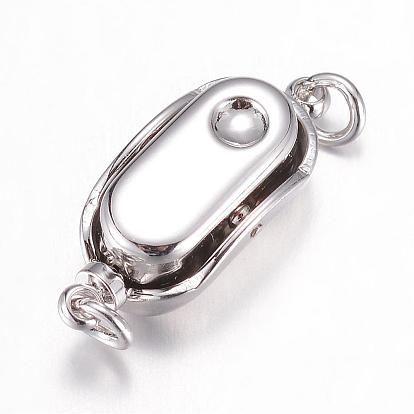 304 Stainless Steel Box Clasps, Ion Plating (IP)