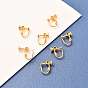 Brass Clip-on Earring Findings, Long-Lasting Plated
