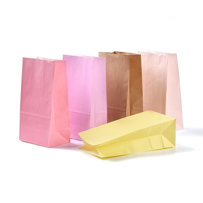 Rectangle Kraft Paper Bags, None Handles, Gift Bags