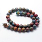 Synthetic Malachite Beads Strands, Dyed, Round