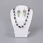 Organic Glass Jewelry Earring and Necklace Bust Displays
