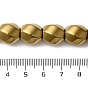 Galvaniques perles d'hématite synthétique non magnétique brins, torsion ovale  