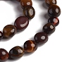 Natural Tiger Eye Beads Strands, Tumbled Stone, Nuggets